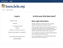 Tablet Screenshot of learn.bcbe.org